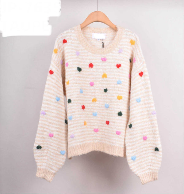 Jessie heart knit