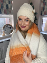 Cathy Scarf (Orange Colourway)